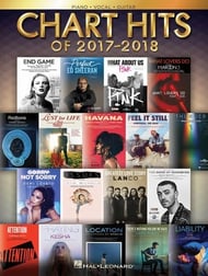 Chart Hits of 2017-2018 piano sheet music cover